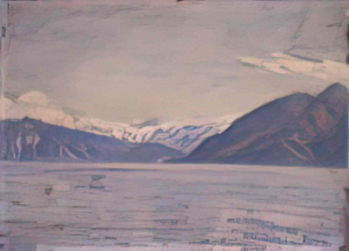 Fujishima Takeji lac leman by fujishima takeji mie prefectural art mu Art A4 Photo Print