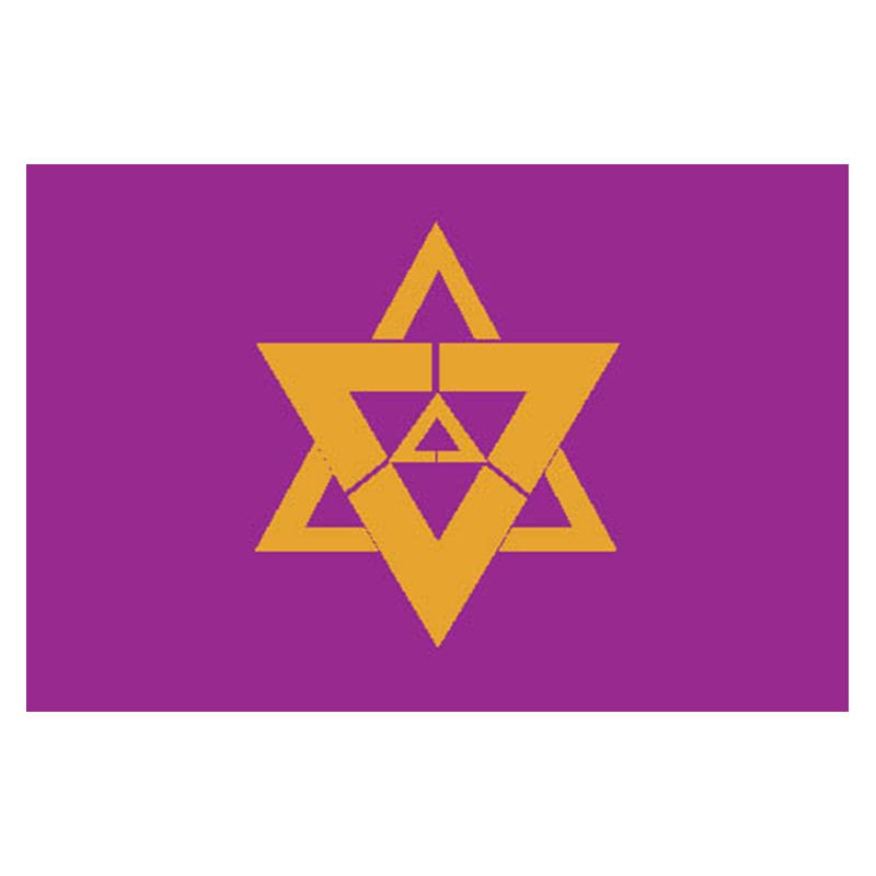 Fukuchiyama City Flag N2661 A4 Photo Print