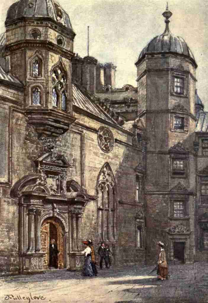 Fulleylove John 1845 1908 Edinburgh 1904 George Heriots Hospital quadrangle A4 Photo Print