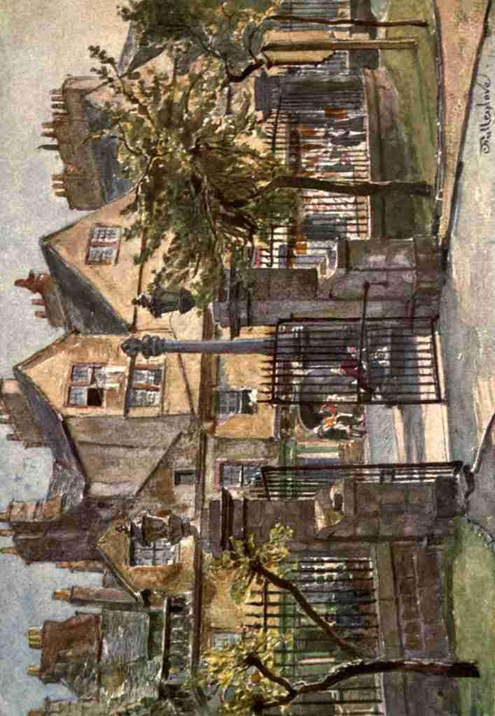 Fulleylove John 1845 1908 Edinburgh 1904 Old houses in Canongate A4 Photo Print