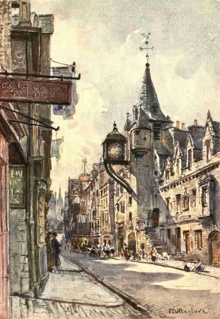 Fulleylove John 1845 1908 Edinburgh 1904 The Canongate Tolbooth A4 Photo Print