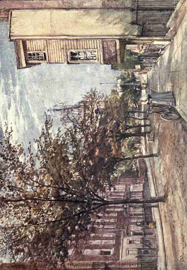 Fulleylove John 1845 1908 Middlesex 1907 Church Row Hampstead Vintage A4 Photo Print