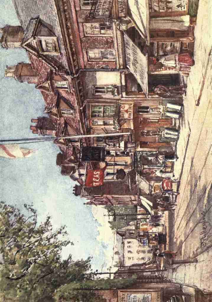Fulleylove John 1845 1908 Middlesex 1907 High St Twickenham A4 Photo Print