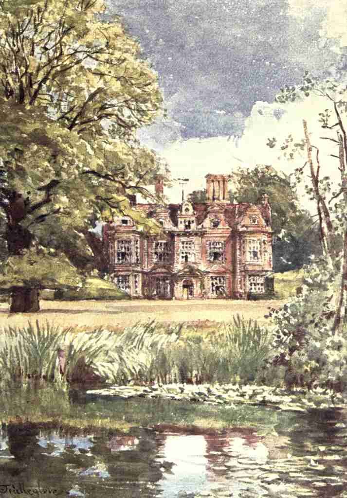 Fulleylove John 1845 1908 Middlesex 1907 Old Manor House at Ickenham A4 Photo Print