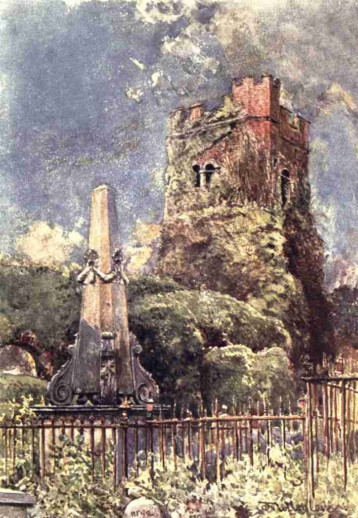 Fulleylove John 1845 1908 Middlesex 1907 Ruined Church at Stanmore A4 Photo Print