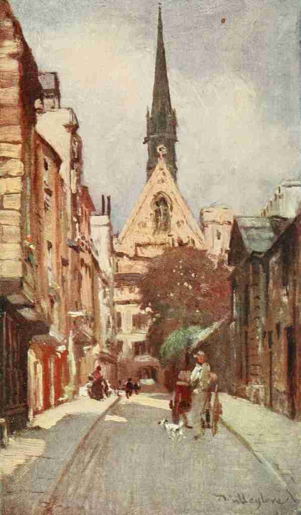Fulleylove John 1845 1908 Oxford 1922 Exeter College Chapel from Ship Street A4 Photo Print