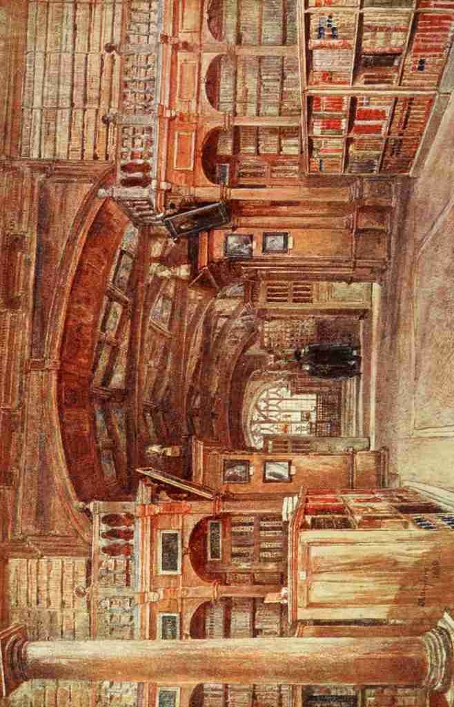 Fulleylove John 1845 1908 Oxford 1922 Interior of the Bodleian Library A4 Photo Print
