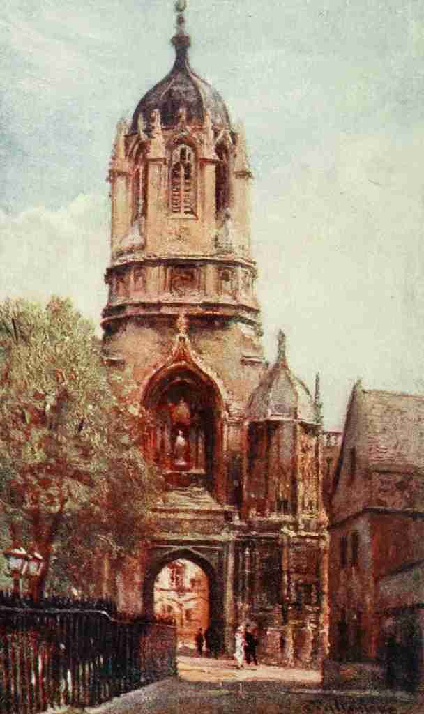 Fulleylove John 1845 1908 Oxford 1922 Tom Tower Christ Church College A4 Photo Print