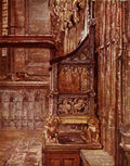 Fulleylove John 1845 1908 Scotland 1910 Chair on which Scottish Kings are crowned A4 Photo Print