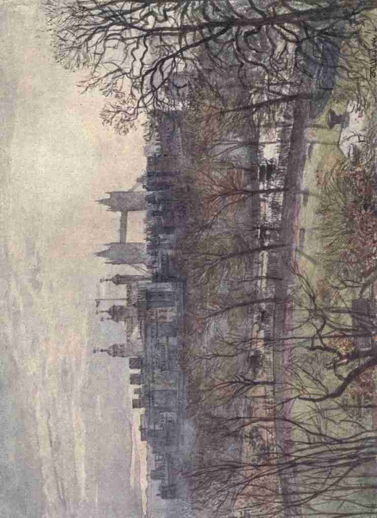 Fulleylove John 1845 1908 The Tower of London 1908 and Tower Bridge A4 Photo Print