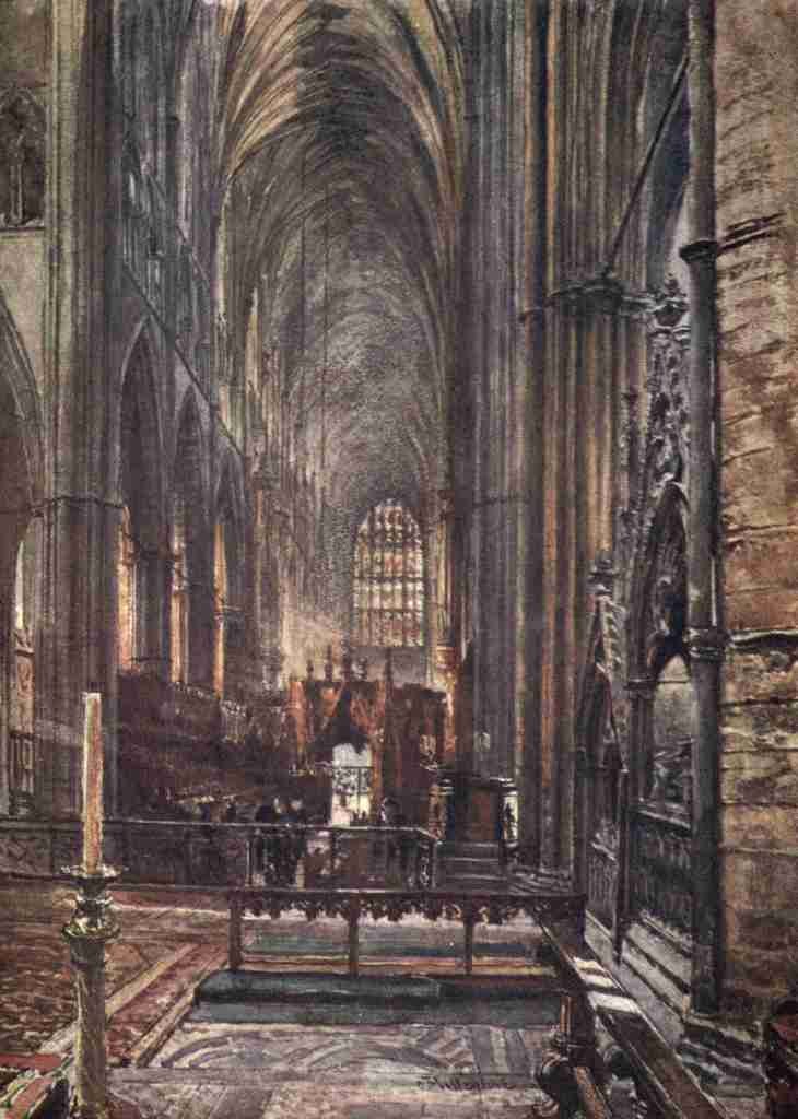 Fulleylove John 1845 1908 Westminster Abbey 1904 Choir & Nave A4 Photo Print