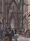 Fulleylove John 1845 1908 Westminster Abbey 1904 Inside Vintage A4 Photo Print