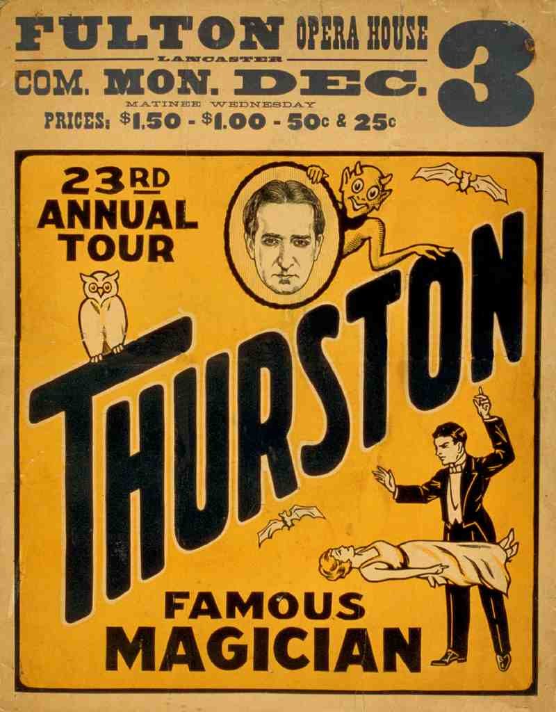 Fulton Magic Magician Vintage A4 Photo Print