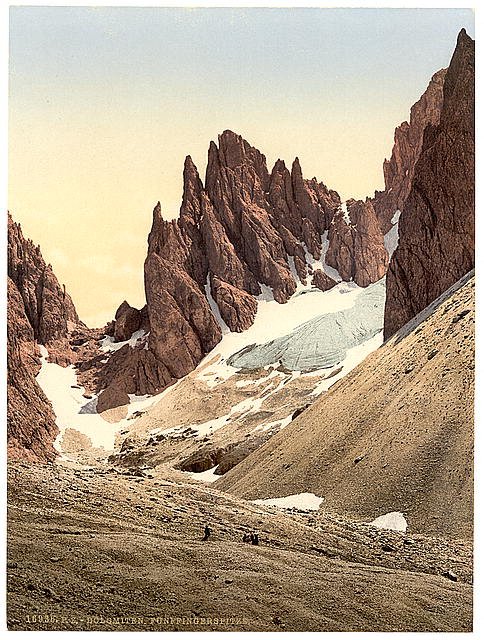 Funffingerspitze Tyrol Vintage A4 Photo Print