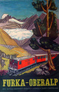 Furka Oberalp Vintage Advert A4 Photo Print