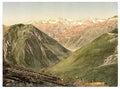 Furka Pass Bernese Oberland Vintage A4 Photo Print