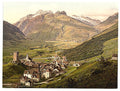 Furka Pass Hospenthal Bernese Oberland Vintage A4 Photo Print