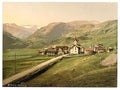 Furka Pass Realp general view Bernese Oberland Vintage A4 Photo Print