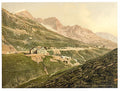 Furka Pass the hotel Bernese Oberland Vintage A4 Photo Print