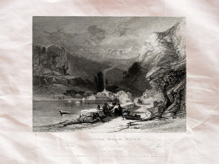 Furness Abbey Lancashire England Allen 1836 Vintage A4 Photo Print