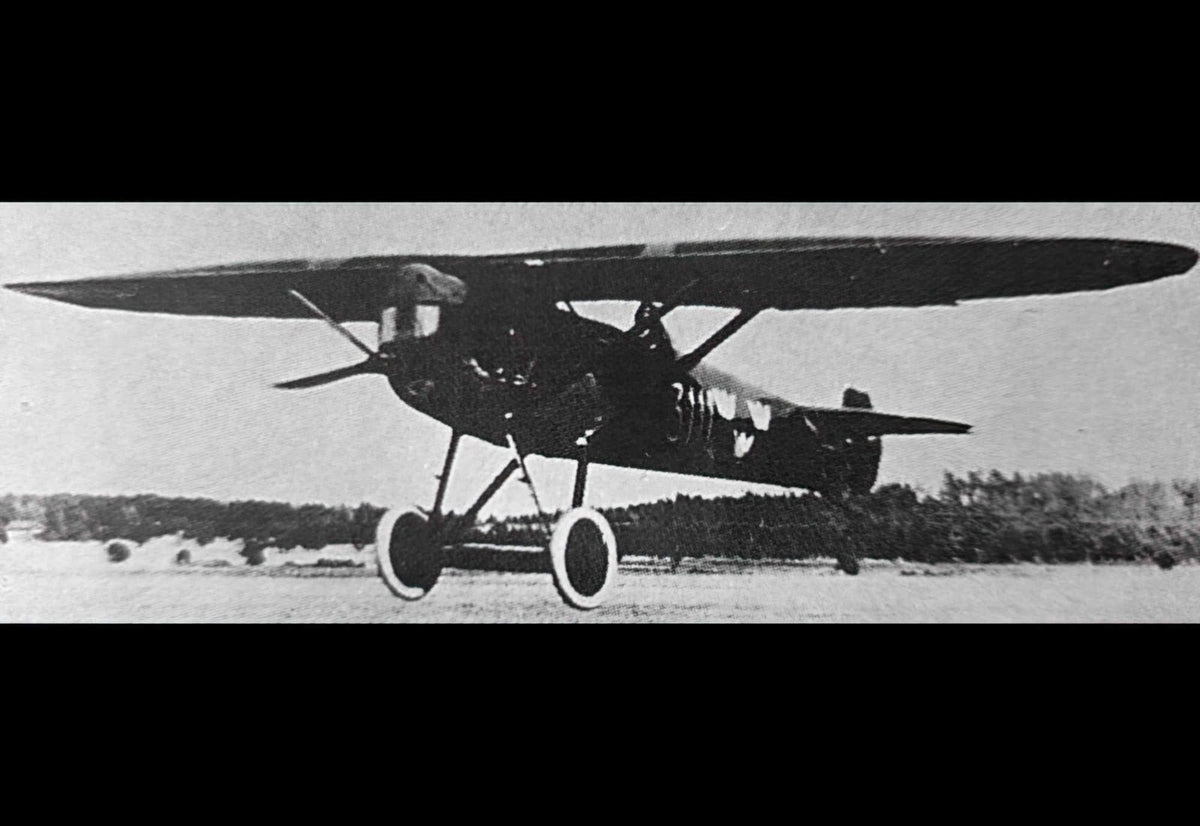 Fvm J23 Parasol Monoplane Fighter Prototype Sweden A4 Photo Print