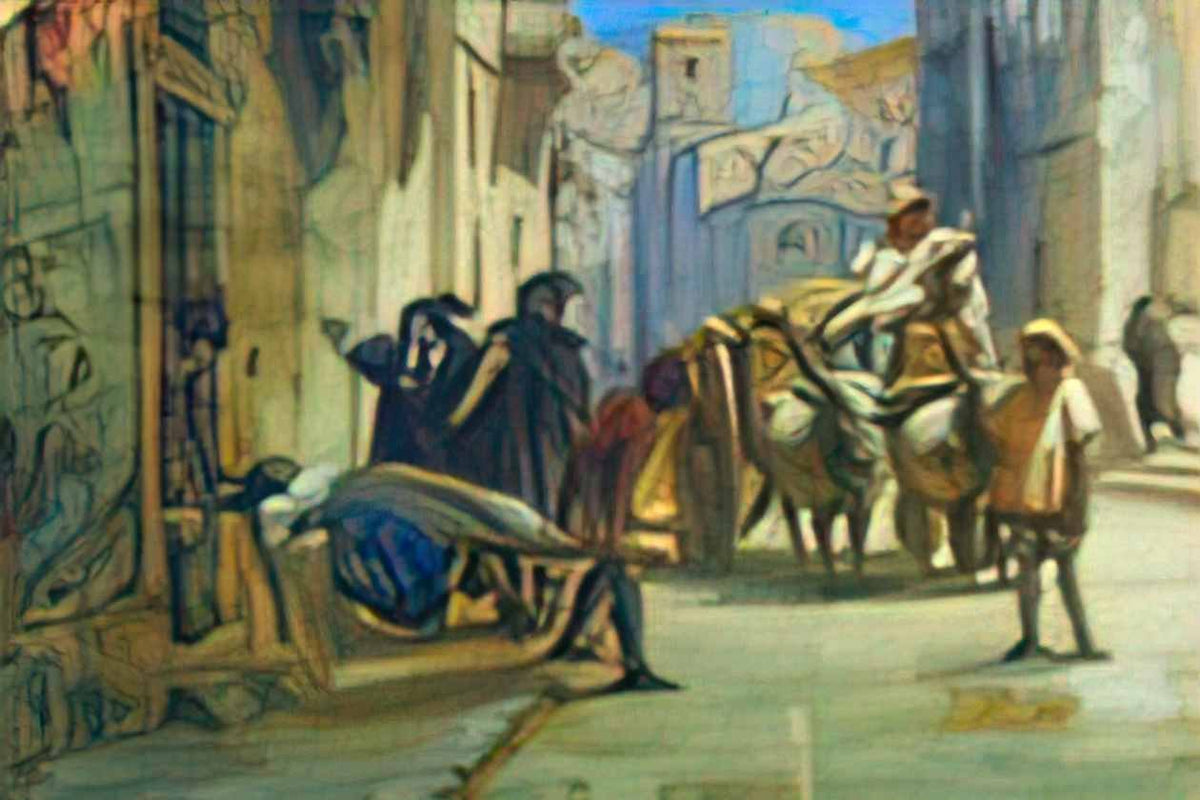 Fyodor Bronnikov cleaning corpses during an epidemic Art A4 Photo Print