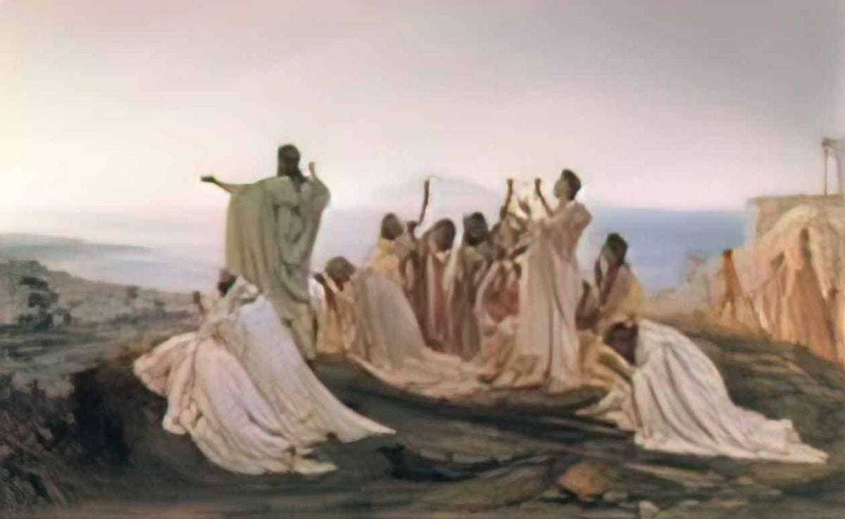Fyodor Bronnikov pythagoreans celebrate sunrise 1869 Art A4 Photo Print