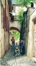Fyodor Bronnikov street in italy 1890 Art A4 Photo Print