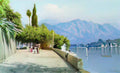 Fyodor Bronnikov view of lake como 1897 Art A4 Photo Print