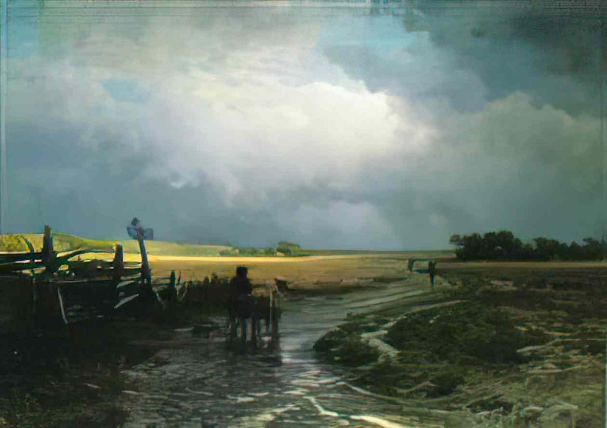 Fyodor Vasilyev after a rain country road 1869 Art A4 Photo Print
