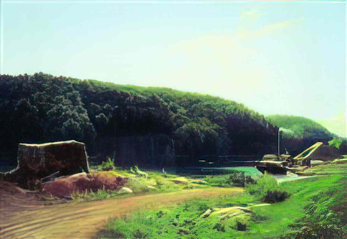 Fyodor Vasilyev on the island valaam Art A4 Photo Print