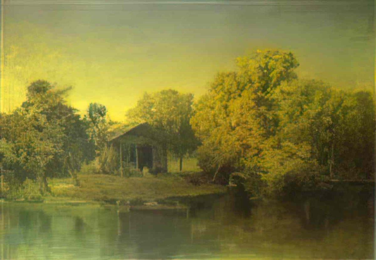 Fyodor Vasilyev pond at the sunset Art A4 Photo Print