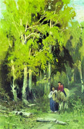 Fyodor Vasilyev road through a birchwood 1869 Art A4 Photo Print