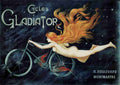 G Massias Litho Cycles Gladiator c1895 A4 Photo Print
