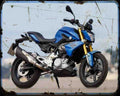 G310R 16 01 A4 Photo Print Motorbike Vintage Aged