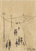 L S Lowry Easter Monday - Rivington Pike Art A4 Photo Print