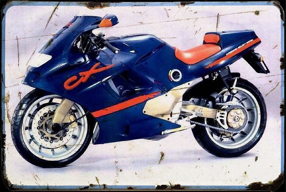 GIlera CX125 91 2 aged A4 Photo Print