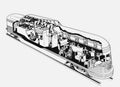 GM Train of Tomorrow cutaway A4 Photo Print