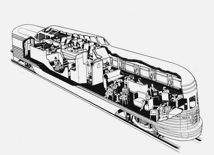 GM Train of Tomorrow cutaway A4 Photo Print