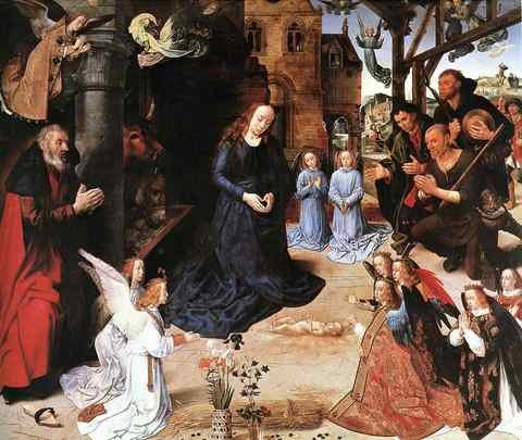GOES Hugo van der The Adoration Of The Shepherds A4 Photo Print