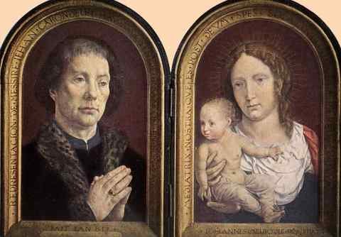 GOSSAERT Jan Diptych of Jean Carondelet A4 Photo Print