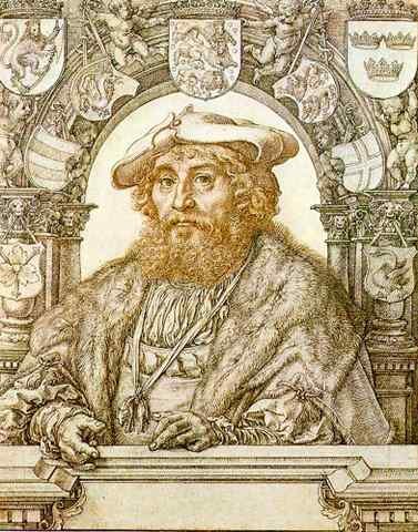 GOSSAERT Jan Portrait of Christian II King of Denmark A4 Photo Print