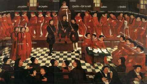 GOSSAERT Jan The High Council A4 Photo Print