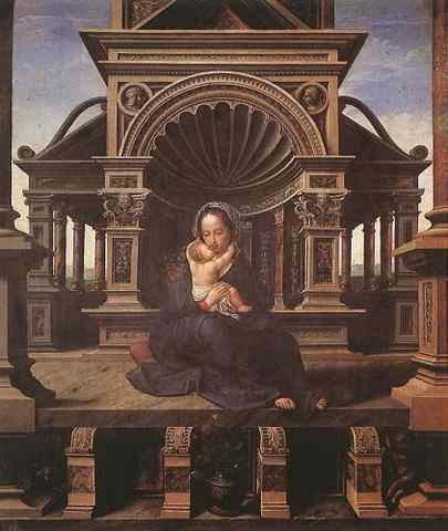 GOSSAERT Jan Virgin of Louvain A4 Photo Print