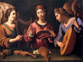 GRAMATICA Antiveduto St Cecila with Two Angels Art A4 Photo Print