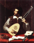 GRAMATICA Antiveduto The Theorbo Player Art A4 Photo Print