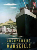 GROUPEMENT MARSEILLE Vintage Advert A4 Photo Print