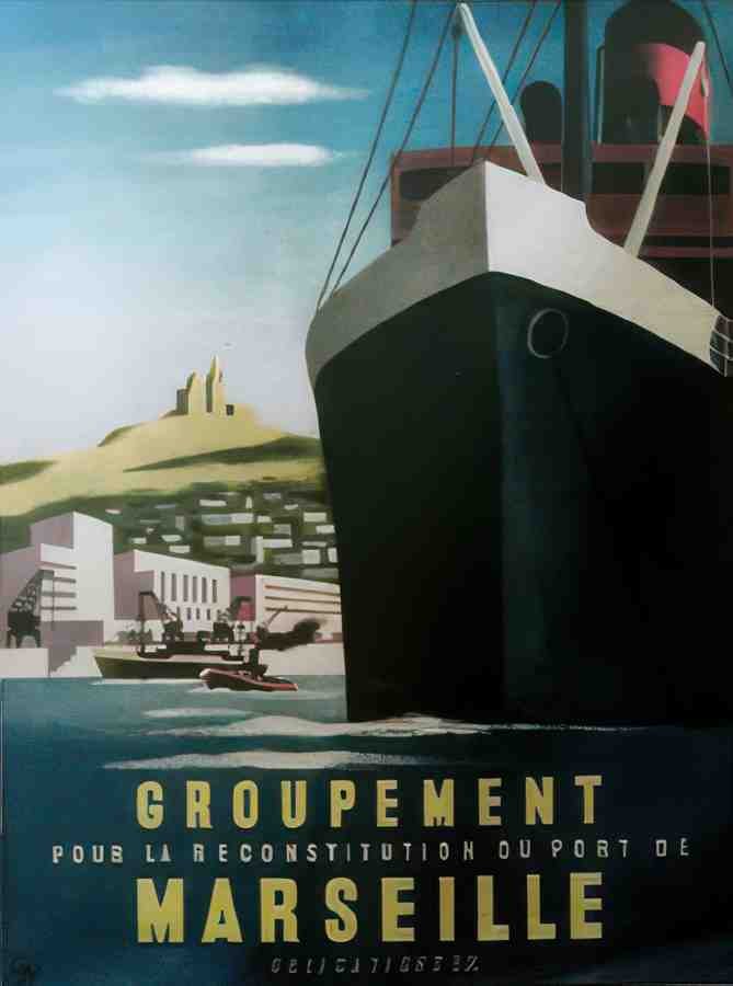 GROUPEMENT MARSEILLE Vintage Advert A4 Photo Print