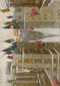 GUY CARLETON WIGGINS WALL AND BROAD STREETS Wiggins Guy American 1883 1962 A4 Photo Print
