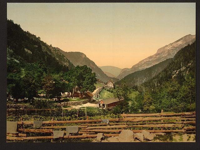 Gabas Pyrenees Vintage A4 Photo Print